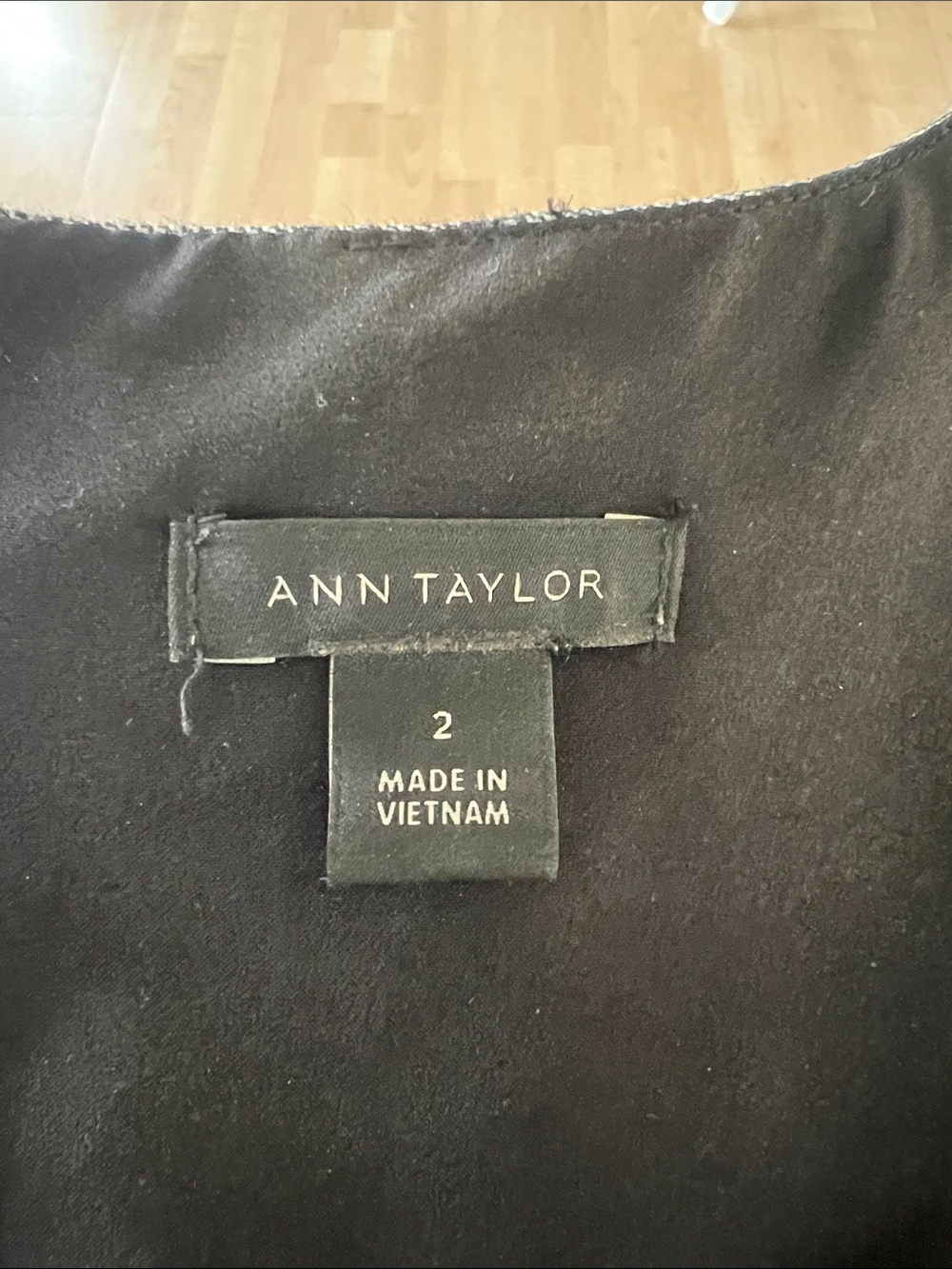 Ann Taylor Gray Midi Dress with Black Floral Print - Picture 2 of 7